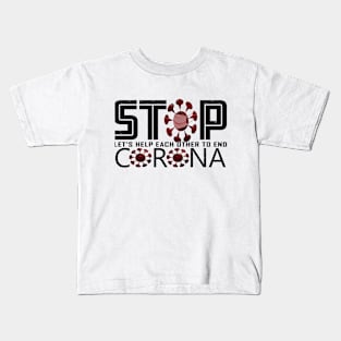 Stop corona virus Kids T-Shirt